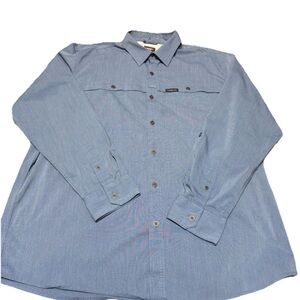 Wrangler Light Blue Casual Button-Down Shirt
